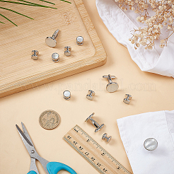 2 стиль латунные запонки из натуральной ракушки FIND-FG0004-92