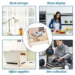 3-уровневый сборный деревянный органайзер для витрины ODIS-WH0002-84