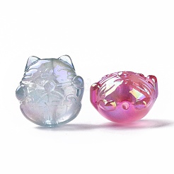 Placcatura uv perle acriliche luminose iridescenti arcobaleno&nbsp;OACR-E010-11