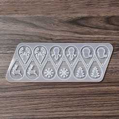 Diy рождественская тема подвеска в форме слезы силиконовые Молды&nbsp;LS-DIY-I102-02