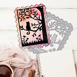 Трафареты для резки углеродистой стали в форме кошки&nbsp;DIY-WH0309-2488