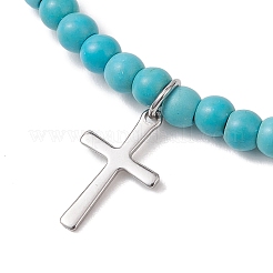 2 шт. браслет с подвесками из нержавеющей стали 201&nbsp;BJEW-JB13274