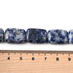 Натуральное синее пятно нитки из бисера яшмы G-S386-A05