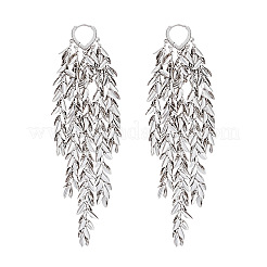 Серьги-люстры из латуни с кисточками в форме листа FS-WGB1A2D-02