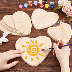 3 шт. незавершенные принадлежности для рукоделия из дерева DIY-WH0581-10