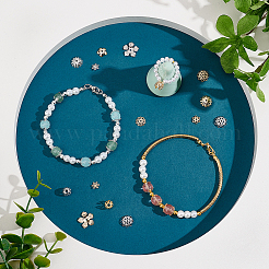 64 шт. 16 стилей латунных колпачков для бусин KK-PH0005-38