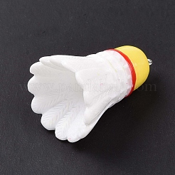 Подвески из непрозрачной смолы на тему спортивного мяча&nbsp;RESI-F039-01G