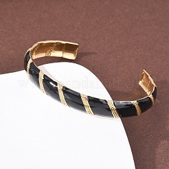 Браслеты из нержавеющей стали 304 с эмалью для женщин&nbsp;LS-BJEW-H637-01G