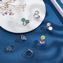 14 anello con polsino aperto in acciaio inossidabile 304&nbsp;FIND-PH0002-56B