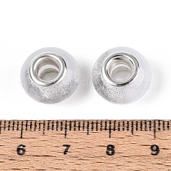 Прозрачные европейские бусины-рондель из смолы&nbsp;RESI-N044-02L