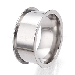 201 закрепка для кольца из нержавеющей стали с канавками&nbsp;STAS-WH0047-8mm-20S