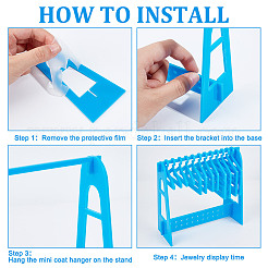 Акриловый дисплей серьги стойки&nbsp;EDIS-WH0021-59C