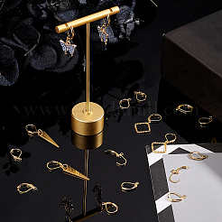 50 шт. латунные серьги с защелкой KK-PH0006-08