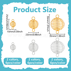 36 шт. 6 стиля подвески из нержавеющей стали 201 FIND-PH0027-07