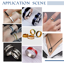 18 шт. 3 размера 201 нержавеющая сталь рифленые кольца для пальцев STAS-UN0042-68