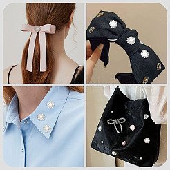 200 шт. 2 стиля цветочный сплав стеклянный пришивной стразы FIND-TA0006-31