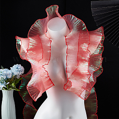 10 ярд ленты цвета русалки из полиэстера со складками и кружевной отделкой DIY-WH0419-43F