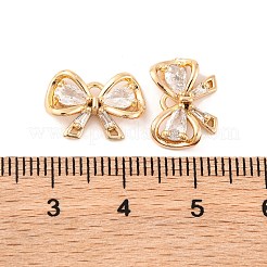 Латунные микропаве прозрачные подвески с фианитом KK-S389-01G