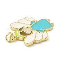 Подвески из латуни с эмалью в стойку&nbsp;KK-Q784-31G