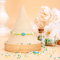 Непрозрачные стеклянные круглые бусины GLAA-TAC0025-07A-03