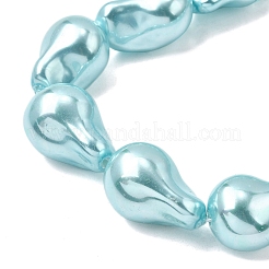 Нити бусин из гальванизированного непрозрачного стекла&nbsp;EGLA-K063-01F