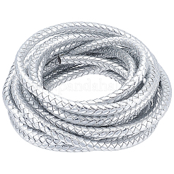 Cordino per gioielli in pelle PU intrecciata rotonda da 5 m&nbsp;OCOR-GF0005-92A