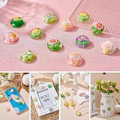 Кабошоны из прозрачной смолы CRES-SZ0001-37