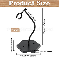 Пластиковые подставки для минифигурок с регулируемым кронштейном из змеиной кости&nbsp;ODIS-WH0070-75A