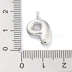 Подвески из латуни с покрытием стойки с буквами-шариками X-KK-C050-01P-P