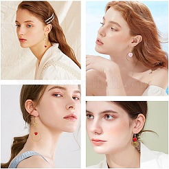 DIY-Sets zum Basteln von Ohrringen mit Herzmotiven&nbsp;DIY-SC0001-42