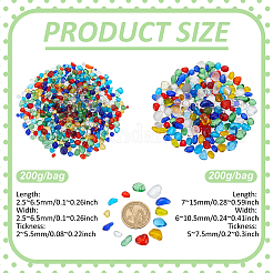 400 г бусины лэмпворк ручной работы LAMP-GA0001-21