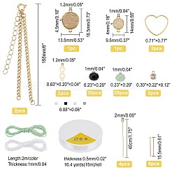 DIY-Sets zum Basteln von Bettelarmbändern&nbsp;DIY-AR0002-47