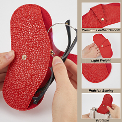 Футляр для очков из искусственной кожи&nbsp;AJEW-CN0003-59E