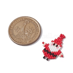 Рождественские бусины бисерные подвески PALLOY-MZ00257-02