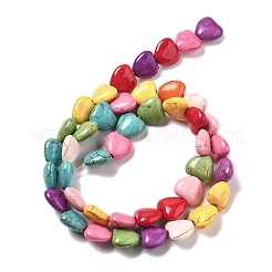 Синтетических нитей бирюзовые бусы G-B140-F01