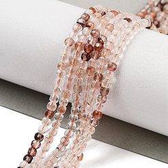 Натуральный красный гематоидный кварц / нити из железистого кварца G-H042-B26-01