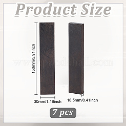 7 Stück unfertiges blankes Holzmesser-Griffmaterial&nbsp;WOOD-BC0001-47