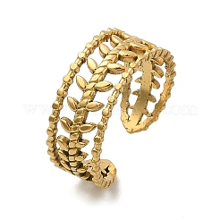 Открытые манжеты из нержавеющей стали 304 для женщин&nbsp;RJEW-Q006-03A-G