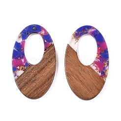 Подвески из прозрачной смолы и ореха&nbsp;RESI-T057-02G