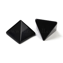 Натуральный обсидиан оргонит пирамида дисплей украшения&nbsp;G-C186-07K