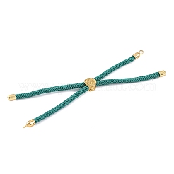 Fabrication de bracelets en cordons de nylon adaptés aux breloques de connecteur&nbsp;AJEW-P116-01G-23