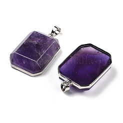 Подвески из натурального аметиста &nbsp;G-B139-02P-06