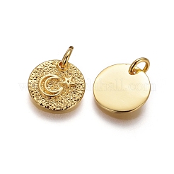 Латунные подвески с неровной поверхностью&nbsp;KK-I656-15G