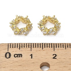 Латунные микро проложить Цирконий Европейский бисером KK-B142-21G