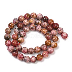 Природные родонит бисер нитей G-G206-A02-8mm