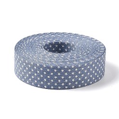 Лента из хлопка и льна длиной 5 м со звездным принтом&nbsp;LS-OCOR-K008-01B-02