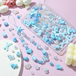 180шт прозрачные и непрозрачные акриловые бусины&nbsp;TACR-CJ0001-67