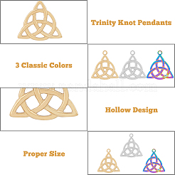 18 шт. подвески из нержавеющей стали 201 двух цветов STAS-DC0013-53