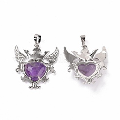Подвески из натурального аметиста &nbsp;G-P496-04P-14