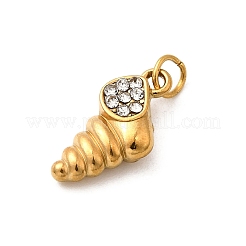 Подвески из нержавеющей стали 304 со стразами&nbsp;STAS-B097-06G-02